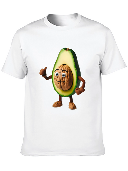 Avocado Brain Funny Graphic T-Shirt