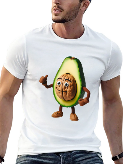 Avocado Brain Funny Graphic T-Shirt