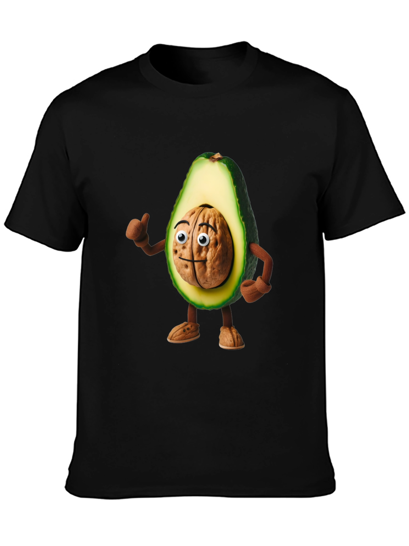 Avocado Brain Funny Graphic T-Shirt