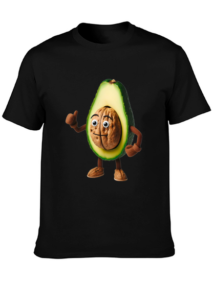 Avocado Brain Funny Graphic T-Shirt