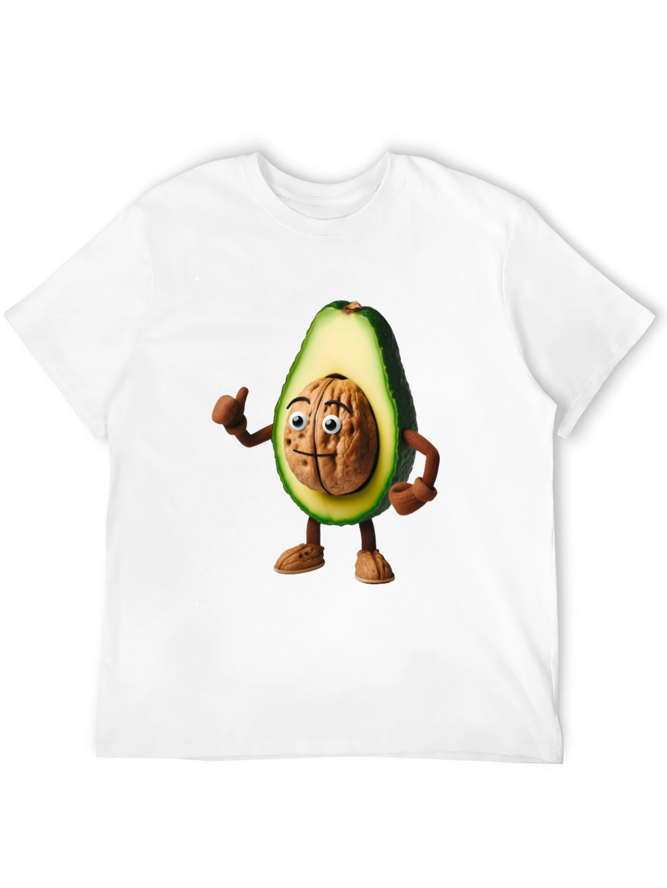 Avocado Brain Funny Graphic T-Shirt