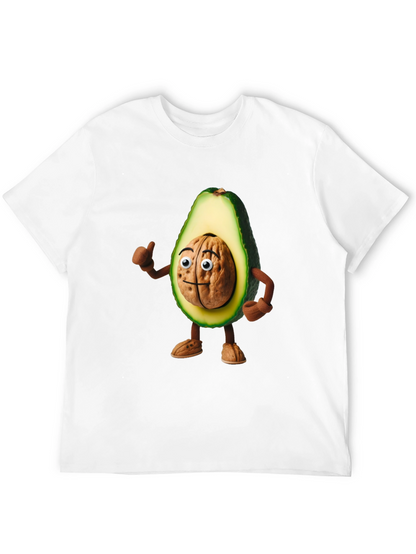 Avocado Brain Funny Graphic T-Shirt