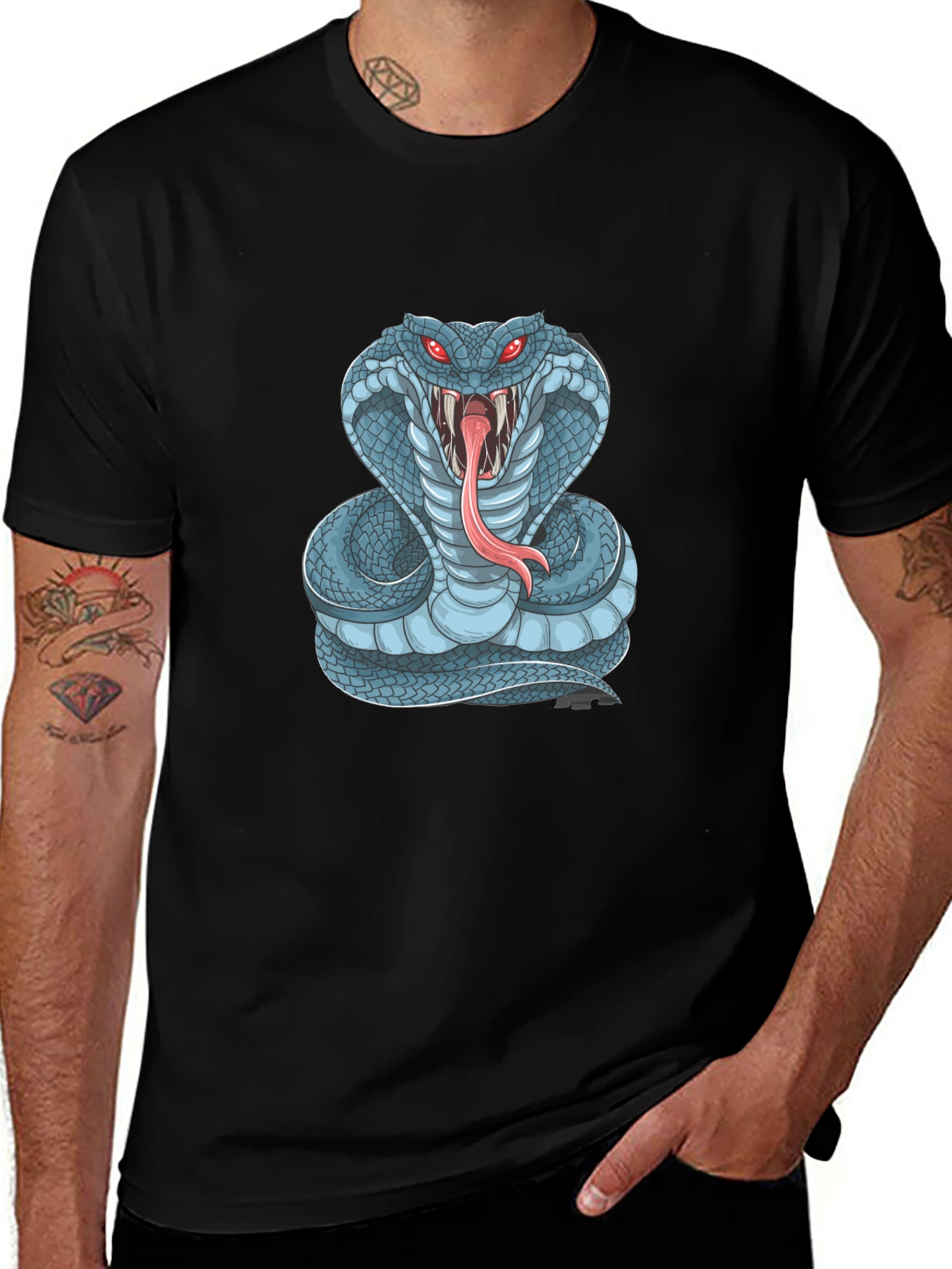 Cobra Graphic Tee - Mens Black T-Shirt