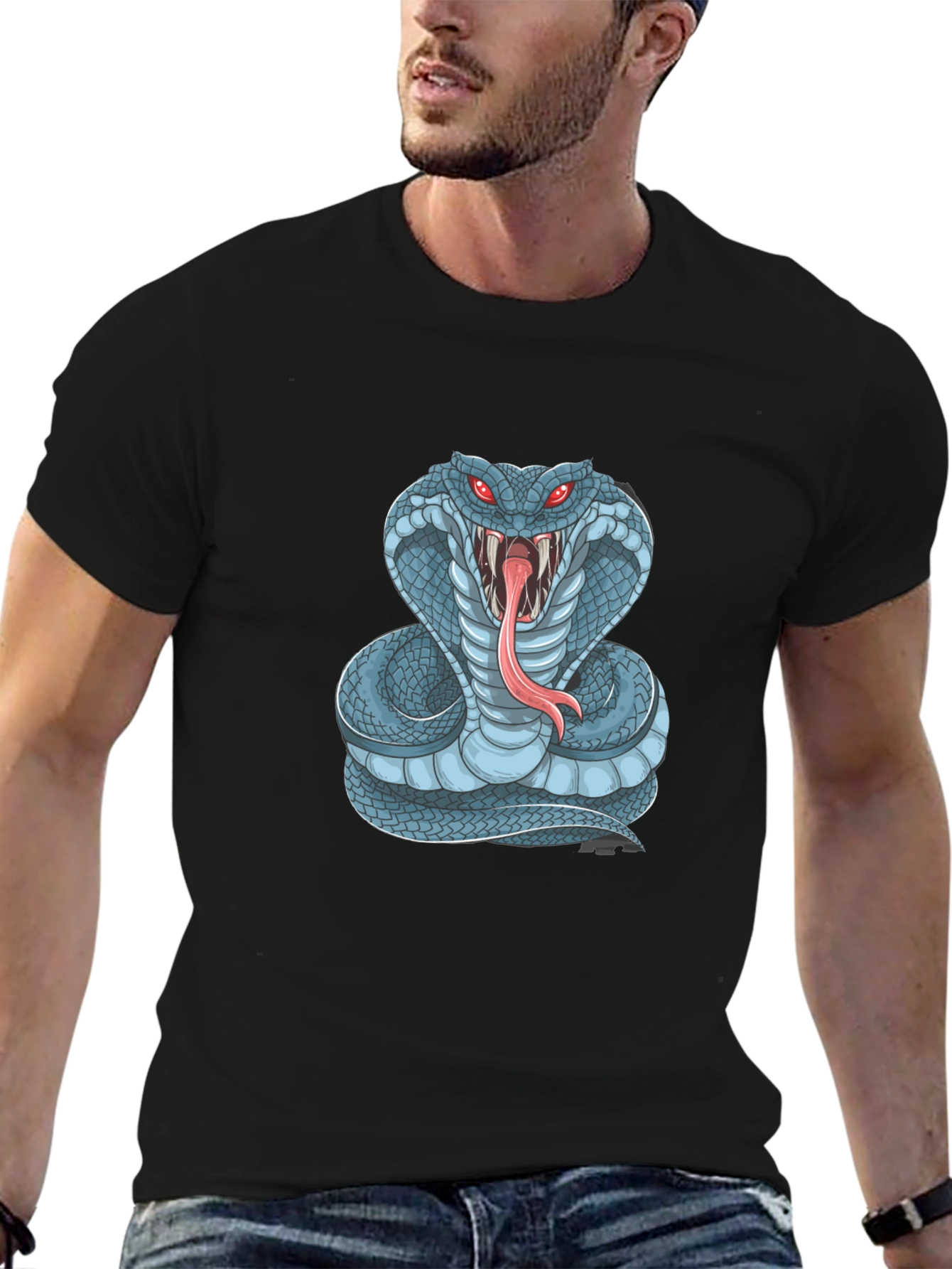 Cobra Graphic Tee - Mens Black T-Shirt