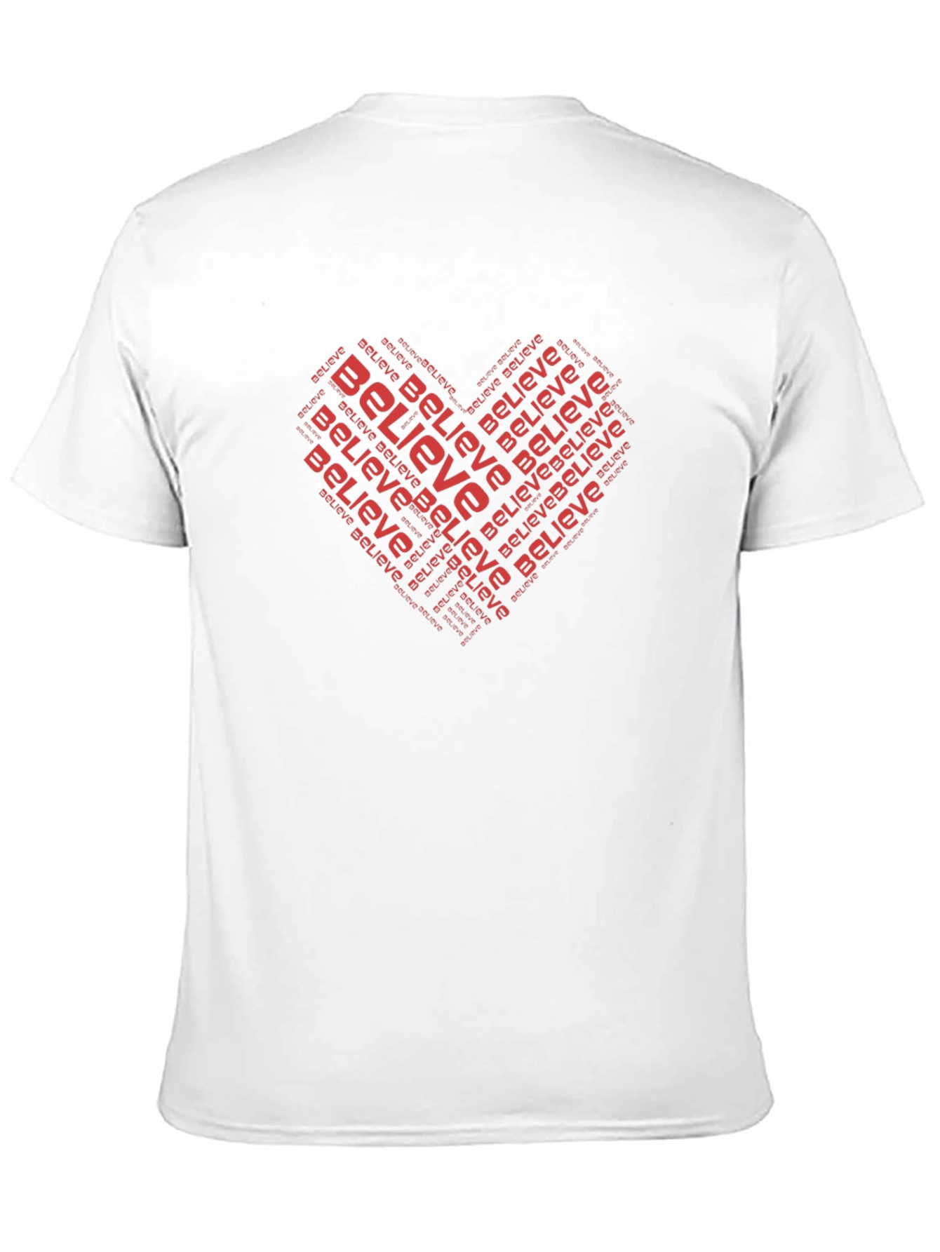 Believe Heart Graphic Black T-Shirt