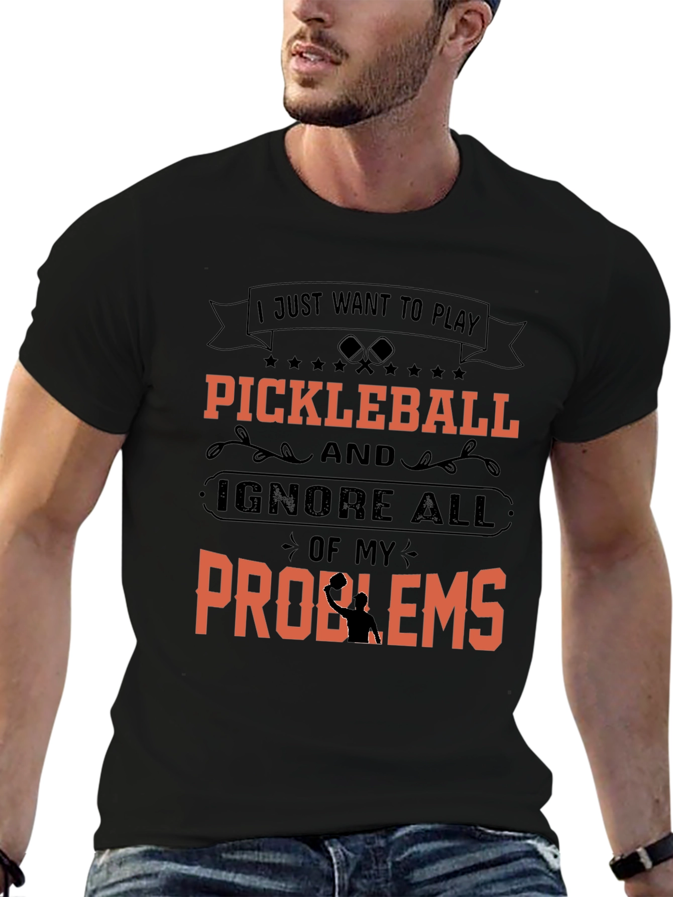 Pickleball Player Graphic Tee