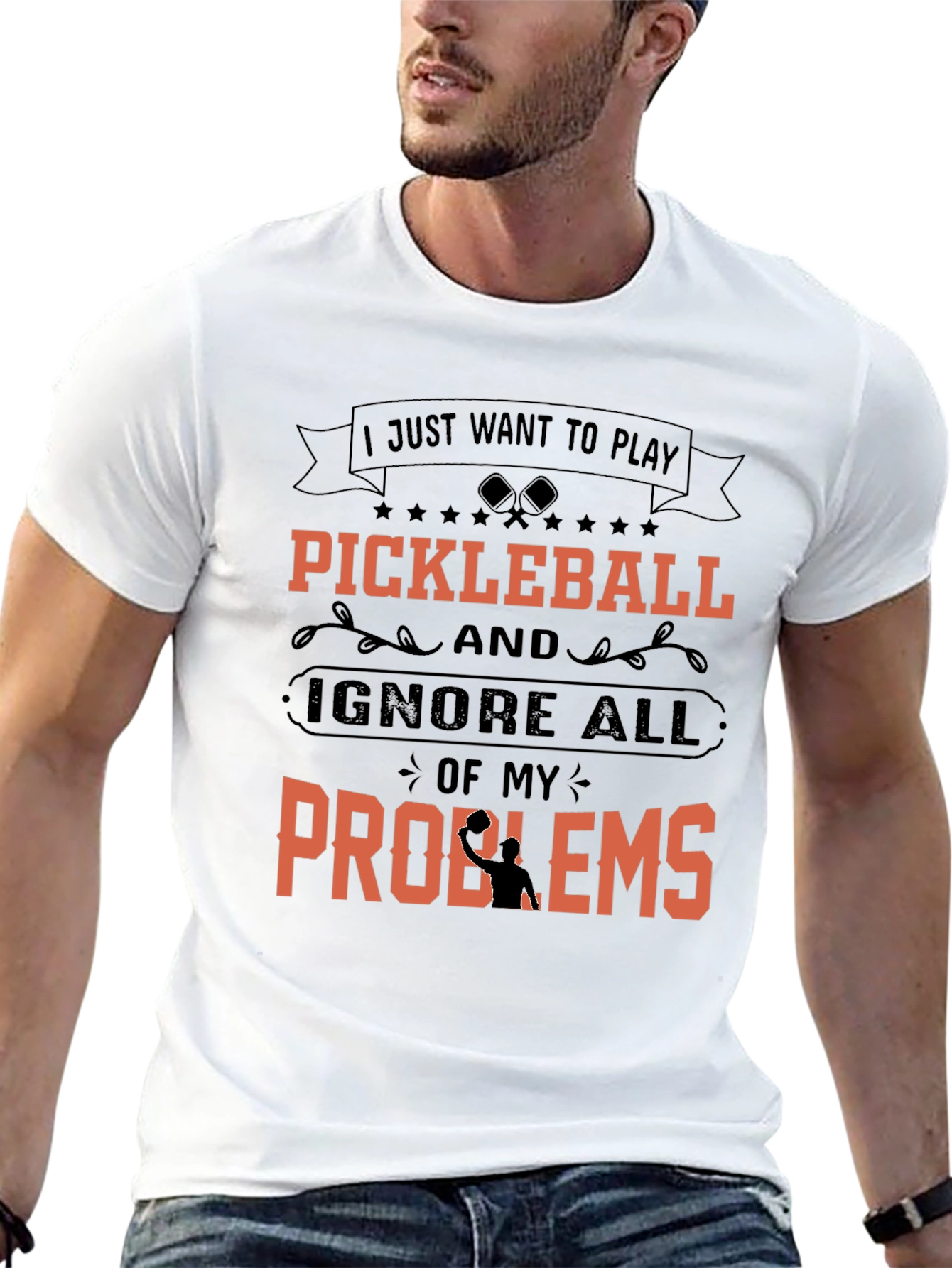 Pickleball Player Graphic Tee