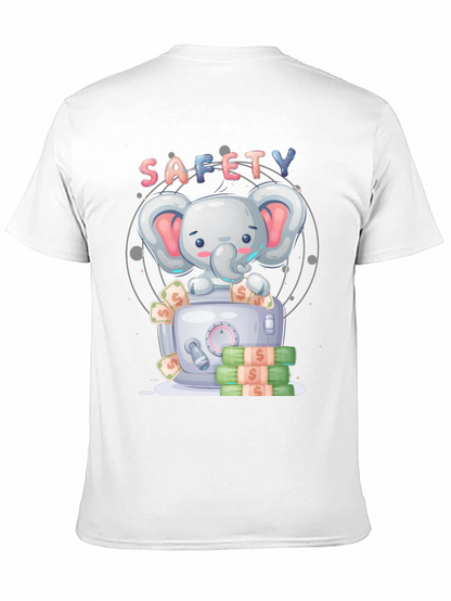 Safety First Cartoon Elephant T-Shirt