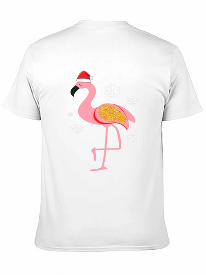 Festive Flamingo T-Shirt: Christmas Holiday Tee