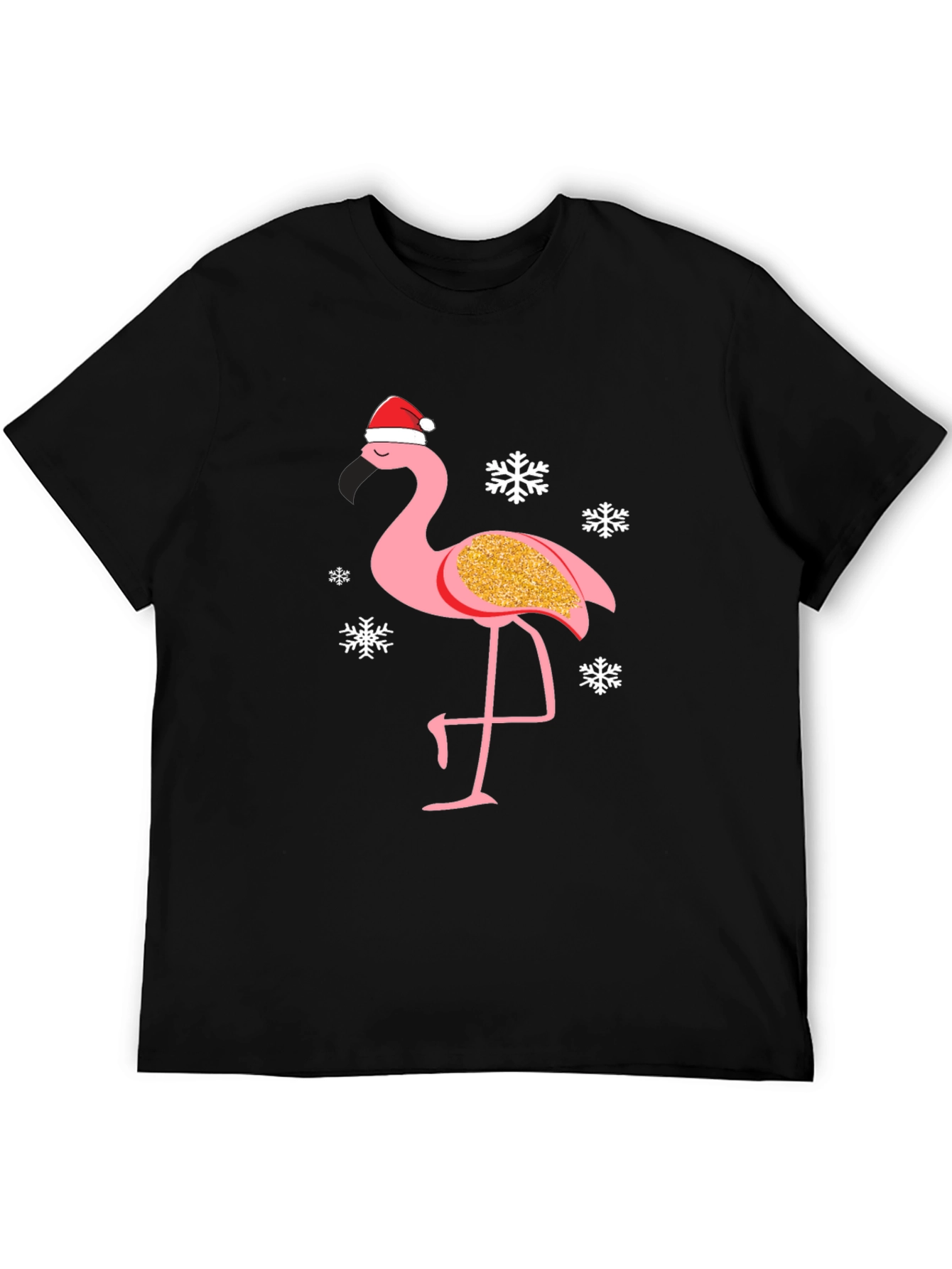 Festive Flamingo T-Shirt: Christmas Holiday Tee