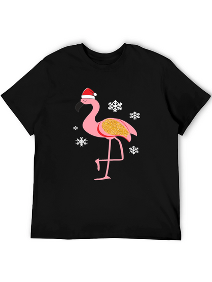 Festive Flamingo T-Shirt: Christmas Holiday Tee