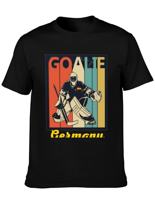 Germany Goalie T-Shirt: Retro Hockey Style