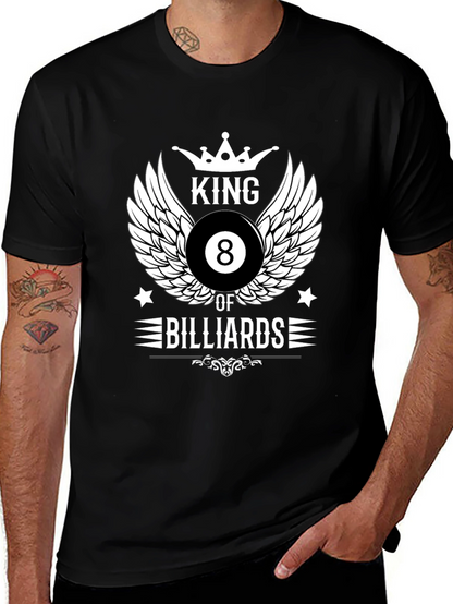 King of Billiards Graphic T-Shirt - Black