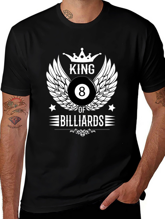 King of Billiards Graphic T-Shirt - Black