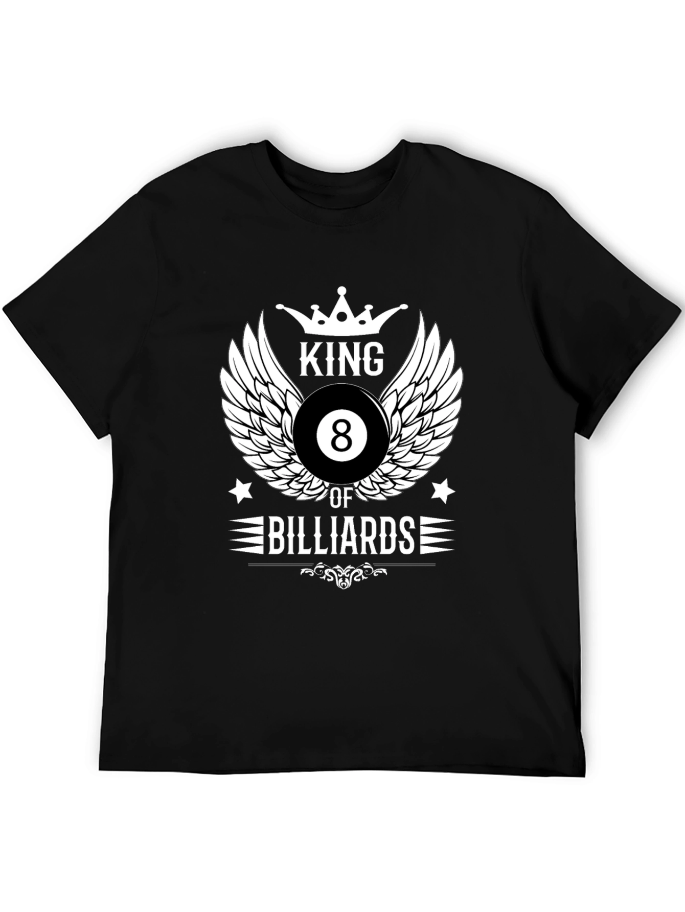 King of Billiards Graphic T-Shirt - Black