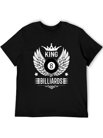 King of Billiards Graphic T-Shirt - Black