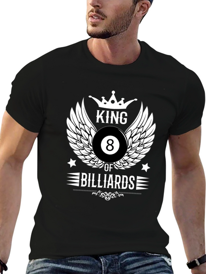 King of Billiards Graphic T-Shirt - Black