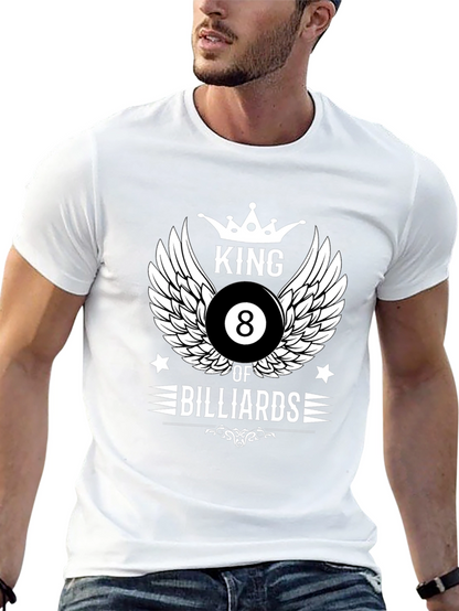 King of Billiards Graphic T-Shirt - Black