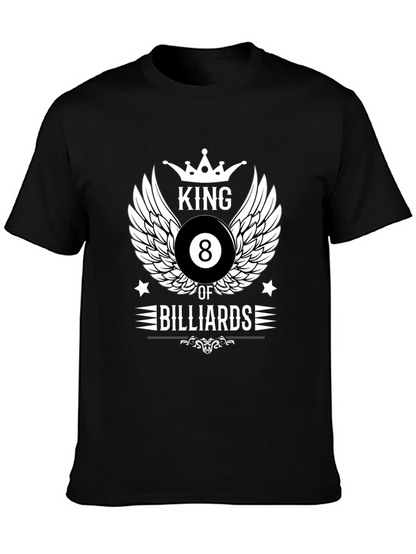 King of Billiards Graphic T-Shirt - Black