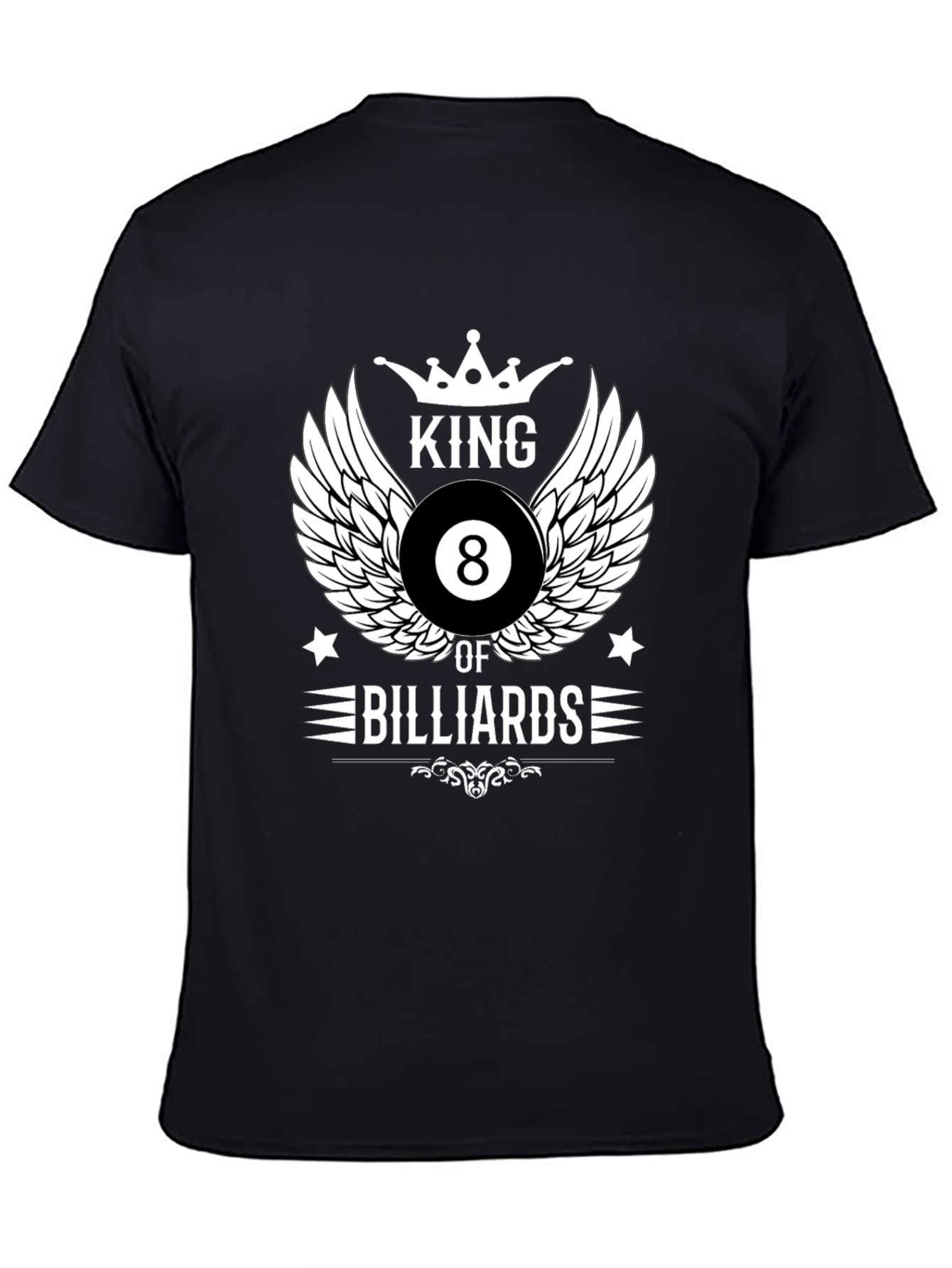 King of Billiards Graphic T-Shirt - Black
