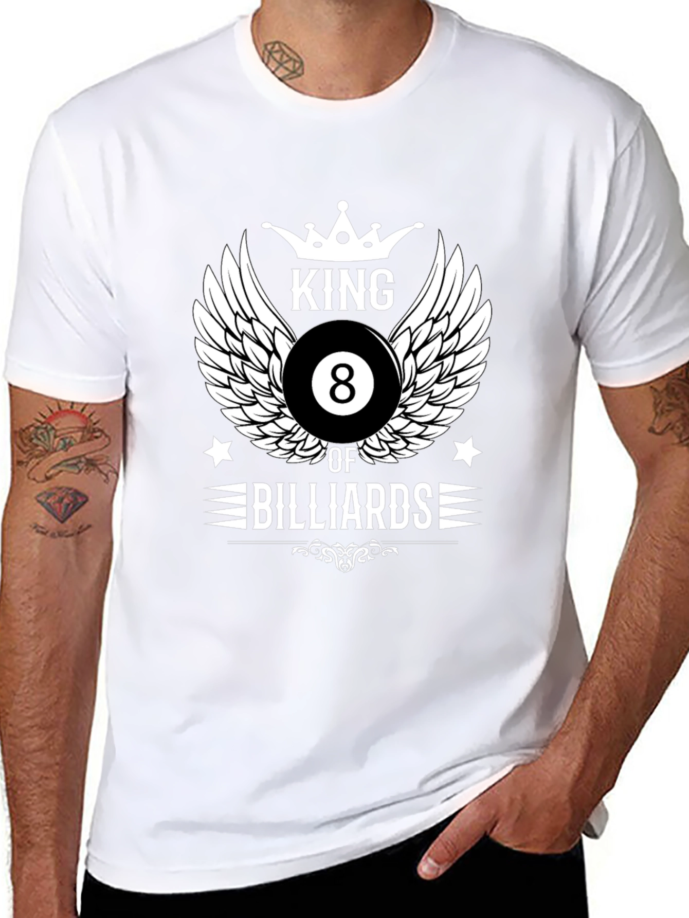 King of Billiards Graphic T-Shirt - Black