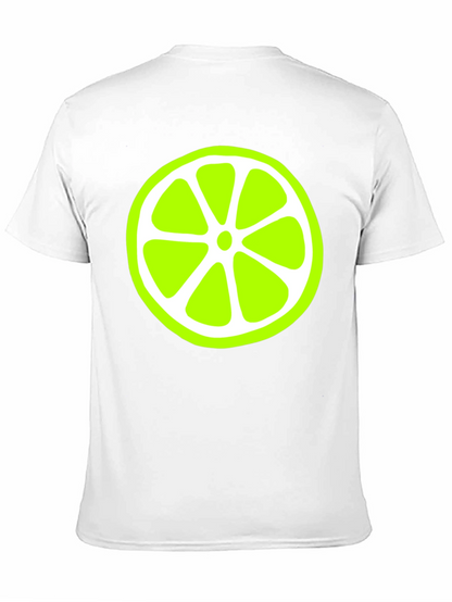 Lime Slice Graphic Black T-Shirt