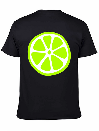 Lime Slice Graphic Black T-Shirt