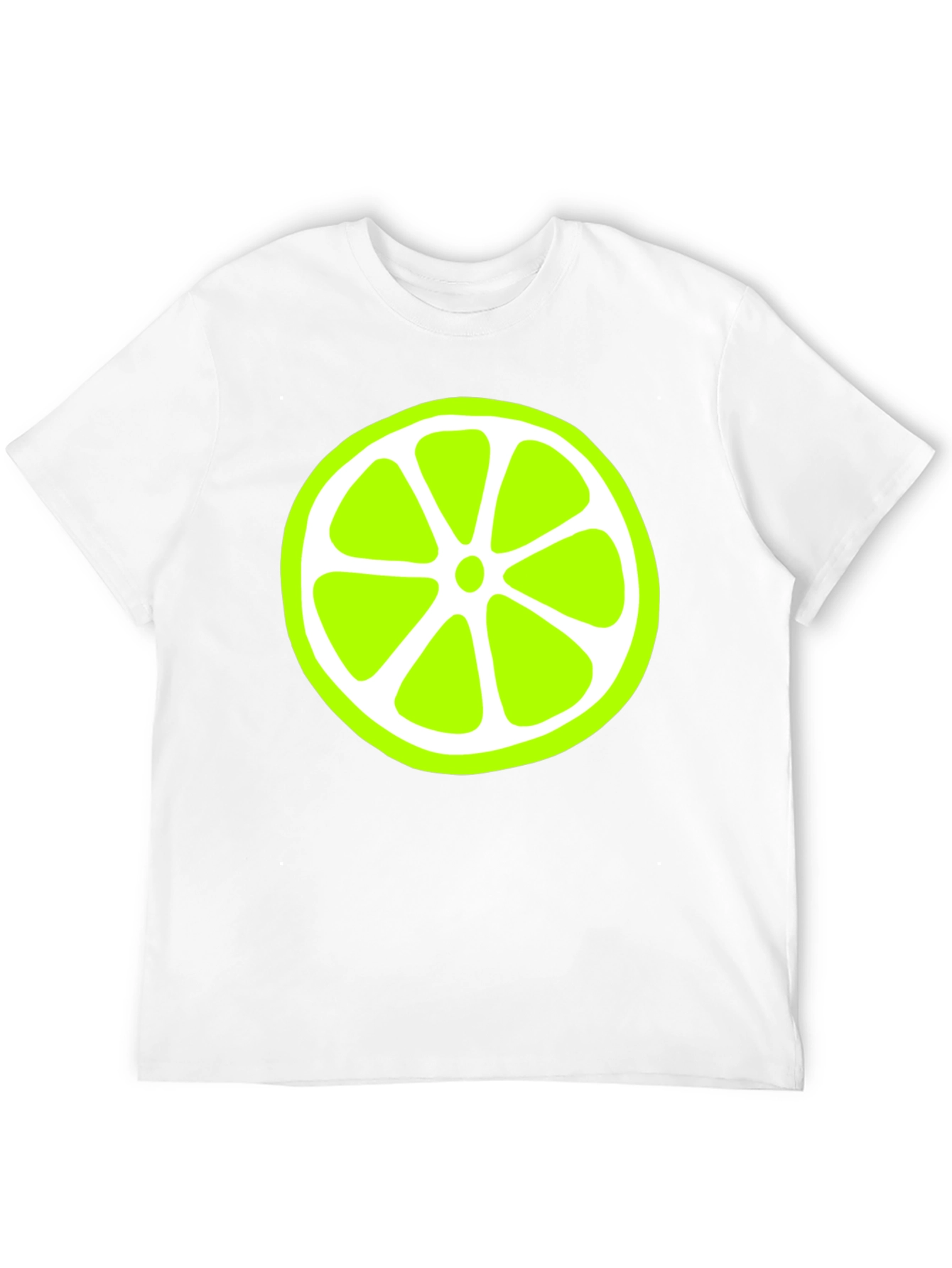 Lime Slice Graphic Black T-Shirt
