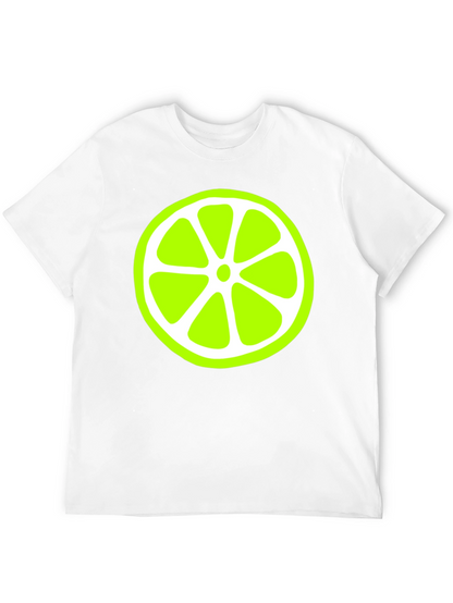 Lime Slice Graphic Black T-Shirt