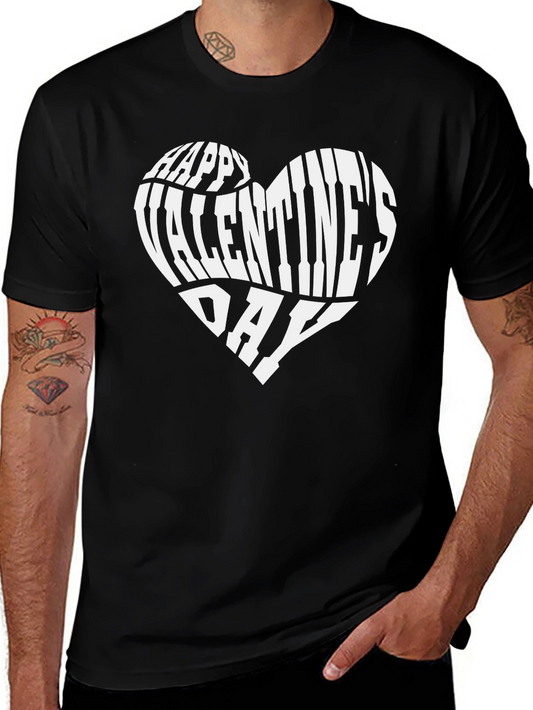 Happy Valentines Day Heart Graphic T-Shirt