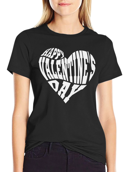 Happy Valentines Day Heart Graphic T-Shirt