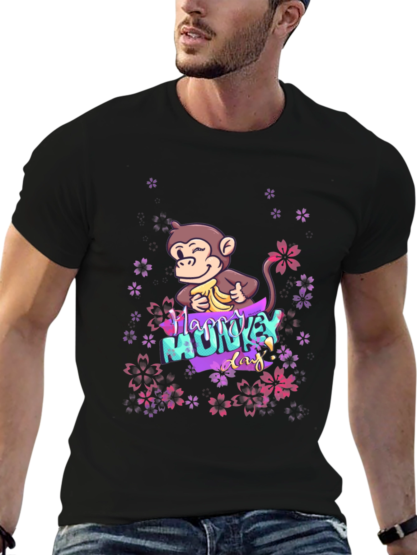 Happy Monkey Day Graphic T-Shirt