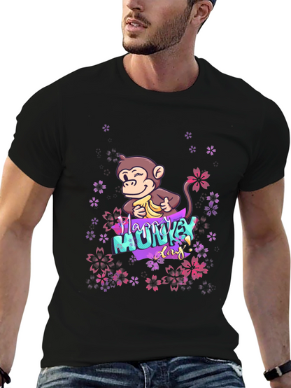 Happy Monkey Day Graphic T-Shirt