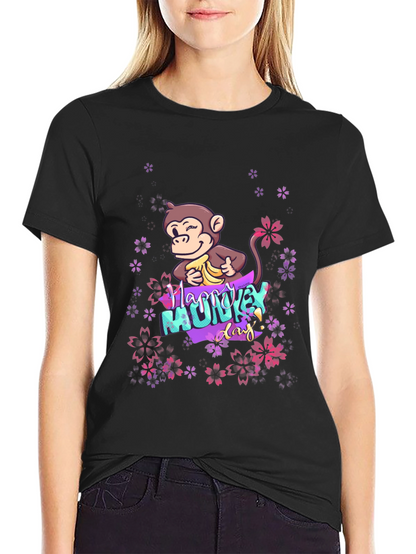 Happy Monkey Day Graphic T-Shirt