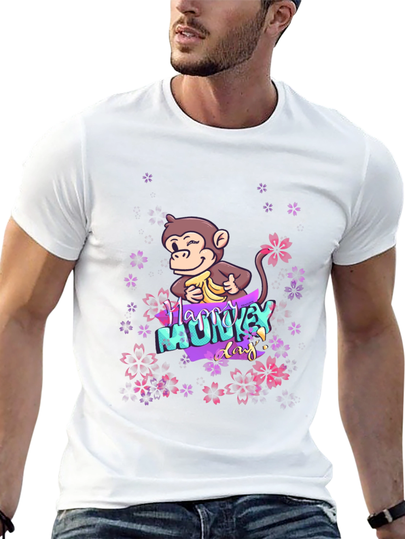 Happy Monkey Day Graphic T-Shirt