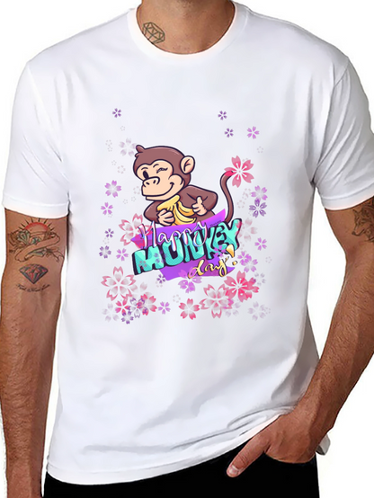 Happy Monkey Day Graphic T-Shirt