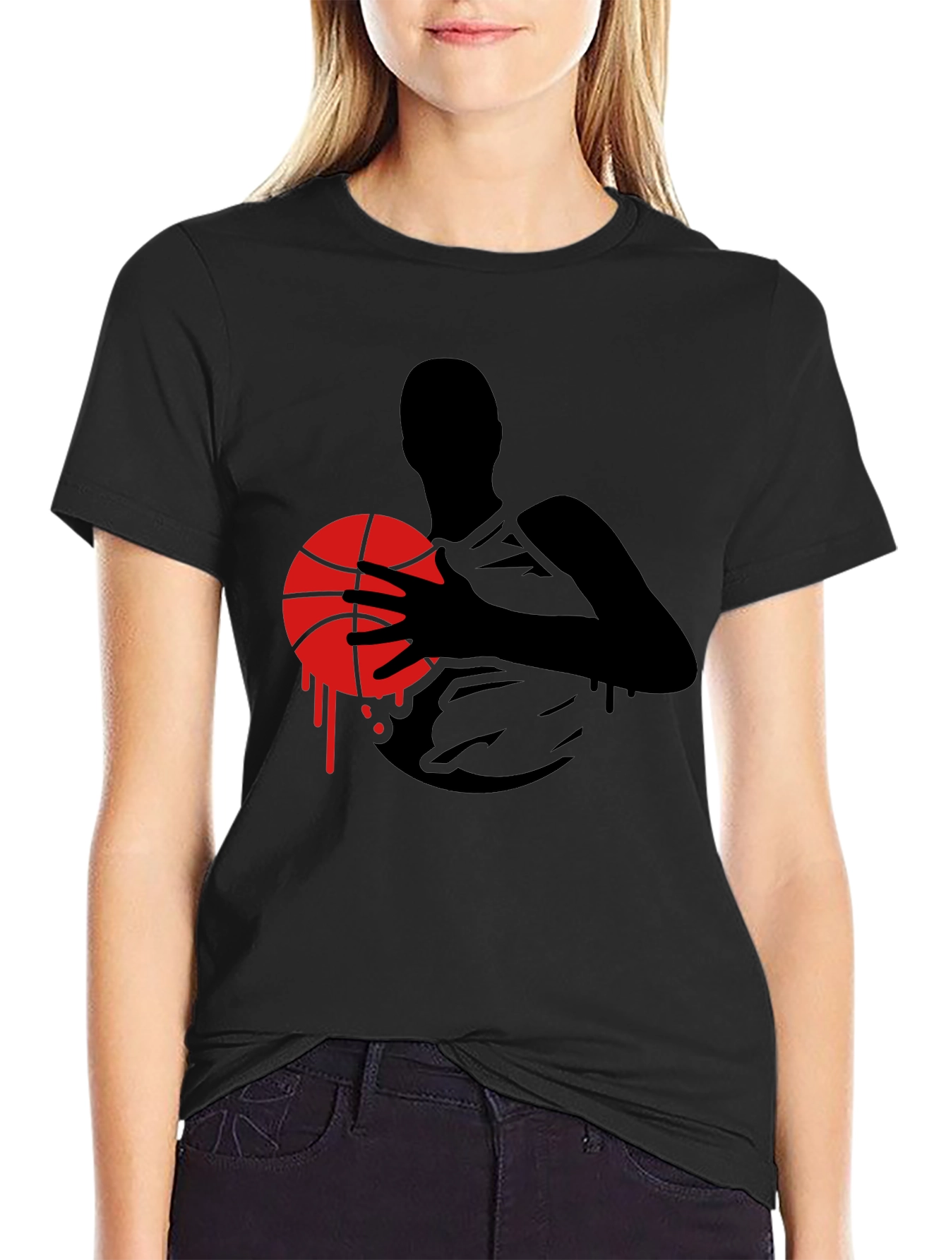Basketball Silhouette Graphic Tee