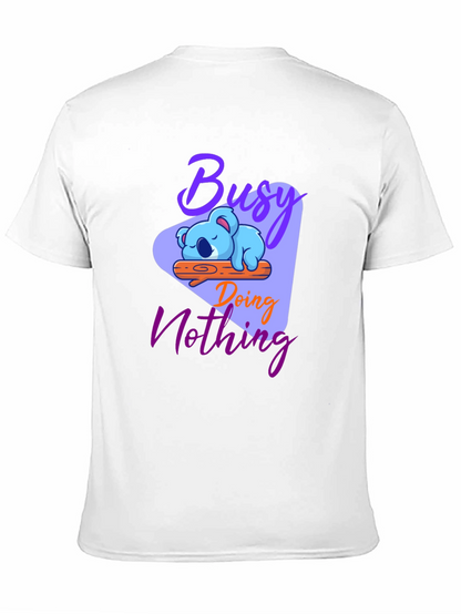 Busy Doing Nothing Koala Graphic T-Shirt
