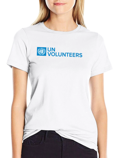 UN Volunteers T-Shirt - Black Crew Neck