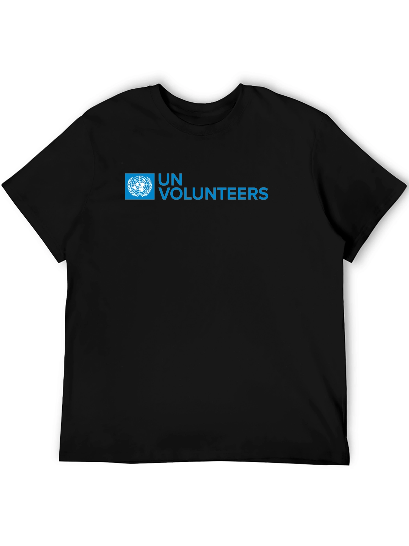 UN Volunteers T-Shirt - Black Crew Neck