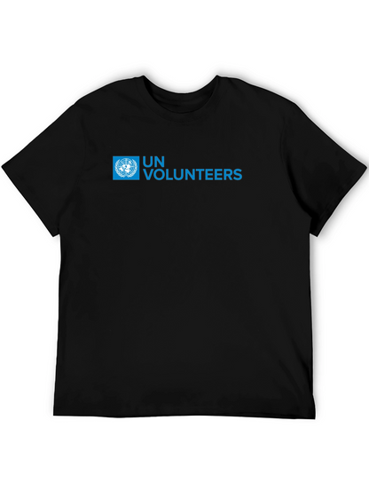 UN Volunteers T-Shirt - Black Crew Neck