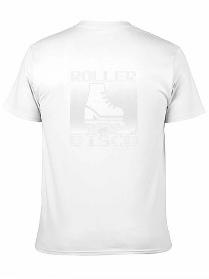 Retro Roller Disco Graphic T-Shirt - Black