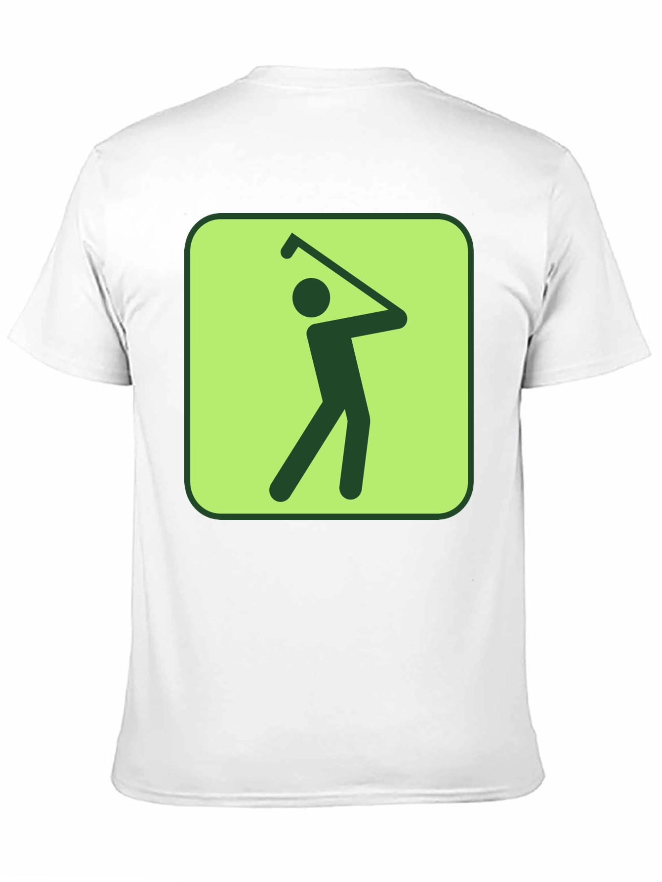 Golf Swing Graphic Tee - Black Cotton T-Shirt