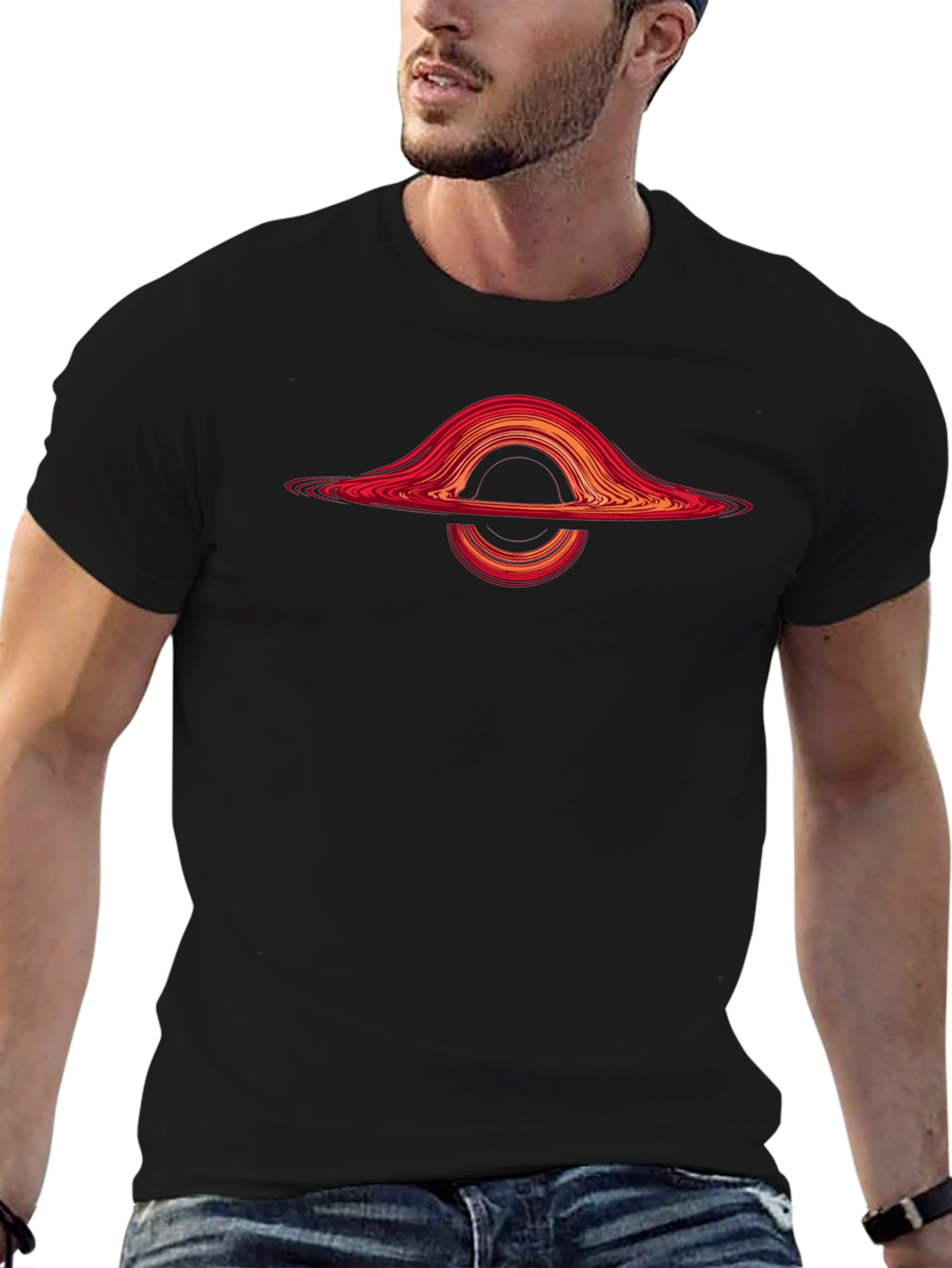 Black Hole Graphic T-Shirt - Science Fashion