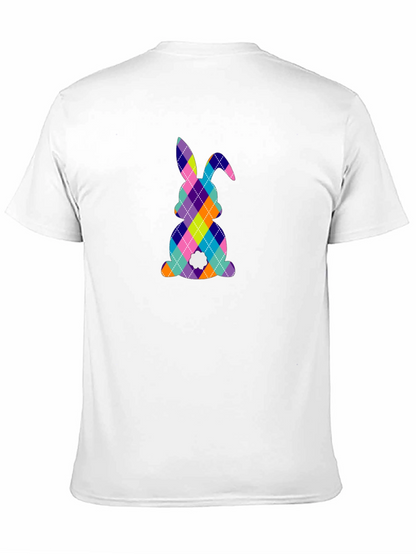 Easter Bunny Argyle Pattern T-Shirt