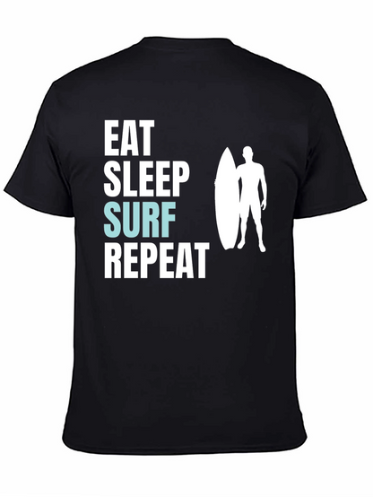 Eat Sleep Surf Repeat Graphic Tee