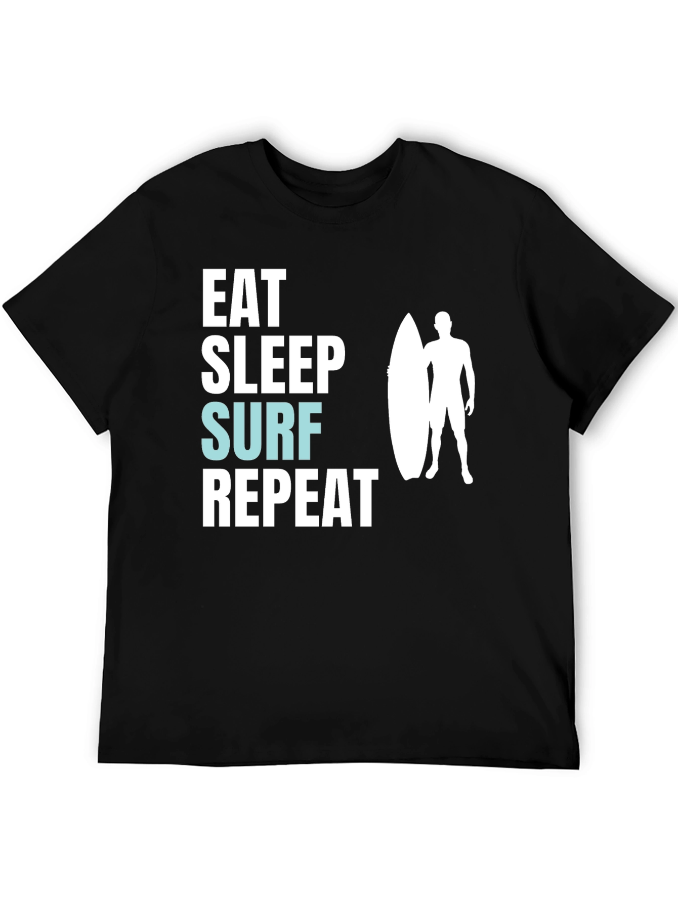 Eat Sleep Surf Repeat Graphic Tee