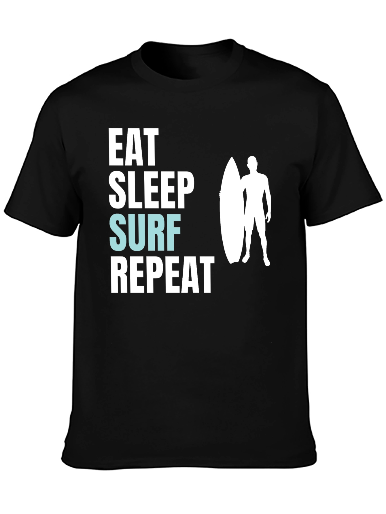 Eat Sleep Surf Repeat Graphic Tee
