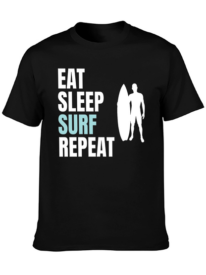Eat Sleep Surf Repeat Graphic Tee