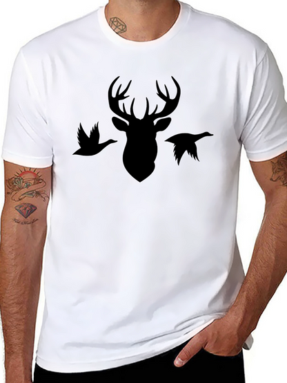 Deer Hunting T-Shirt | Mens Black Graphic Tee